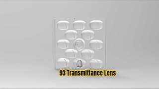 ROHS 50 mm vierkante LED-lens 93% doorlaatbaarheid